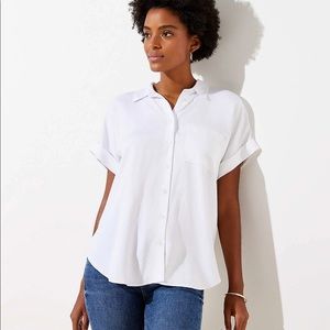 Boxy Blue Button Down
